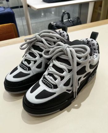 Lous Vuitton | Monogram Street Style Leather Logo Sneakers