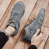 Men Low Help Work Shoes Lightweight Wear-resistant Ankle Boots for Men Casual Sneaker Non Slip Shoes Men Motorcycle Short Boots Zapatillas Hombre