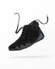 Suede Leather High Top - Midnight Black