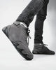 Suede Leather High Top - Pewter Grey