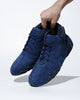 Suede Leather High Top - Prussian Blue