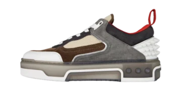 Gray Astroloubi Paneled Sneakers