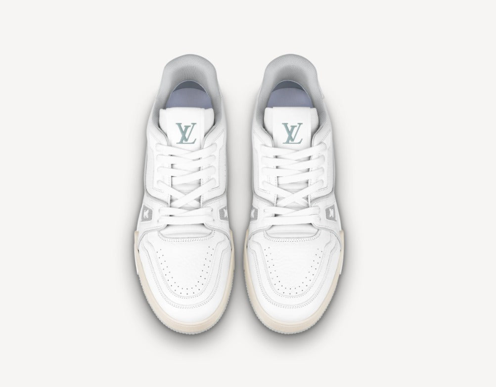 Lois Vuitton Monogram Unisex Leather Logo Sneakers FIRST COPY