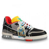 VL Gray Black Red White Yellow VL Print Sneaker Shoes 0221